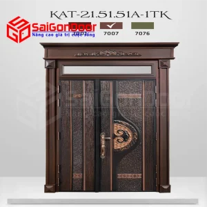 Cửa thép vân gỗ KAT-21.51.51A