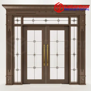 Cửa nhôm vân gỗ SGD-CNVG