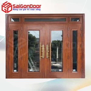 Cửa thép vân gỗ SGD-KM.TVG-4C